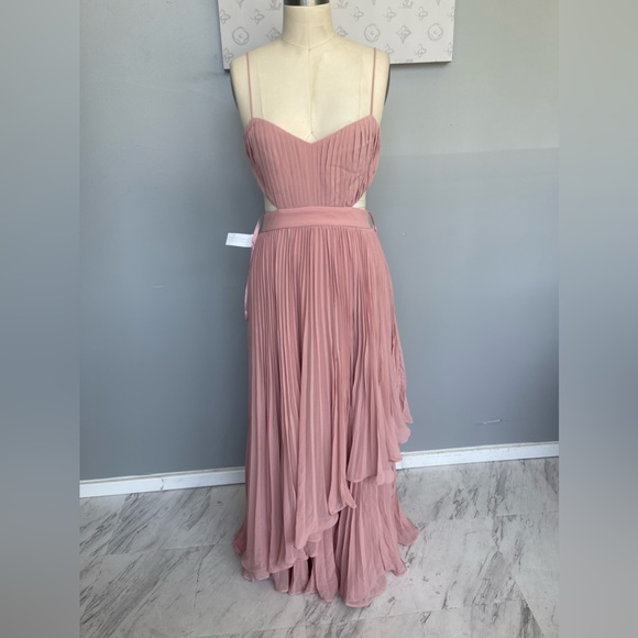 Fame and Partners Dakota Dress- pleat rib cut detail - Picture 2 of 6